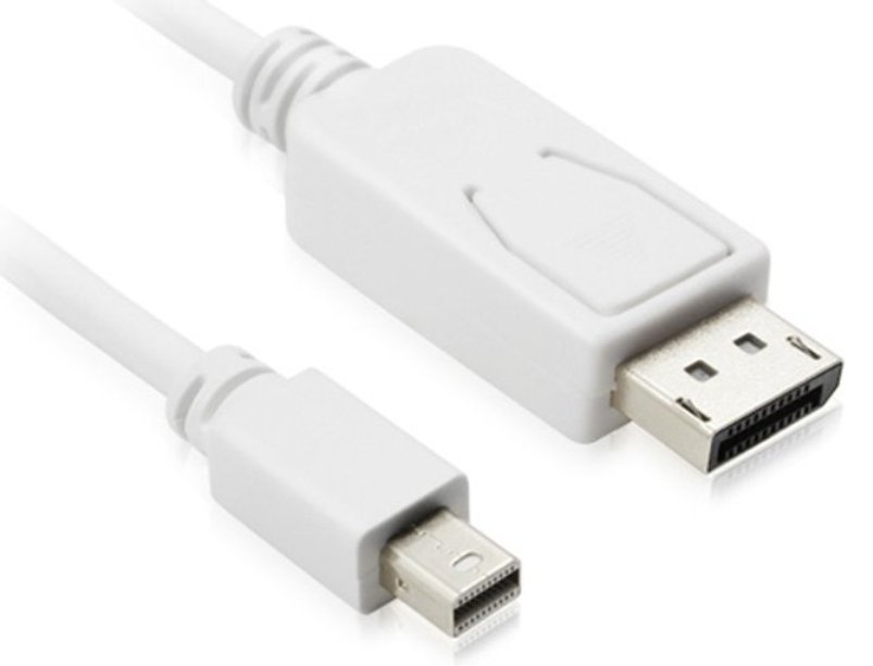  DisplayPort Cable: Mini DP(M) to DP(M) Black/White 2m  